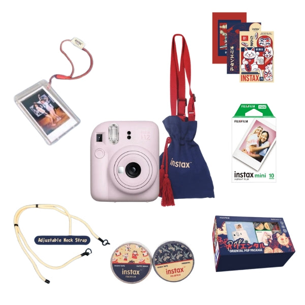 Fujifilm Instax Mini 12 Instant Camera – Pink (Oriental Pop Edition)