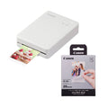 Canon SELPHY QX10 Starter Kit (White, with Paper Pack)