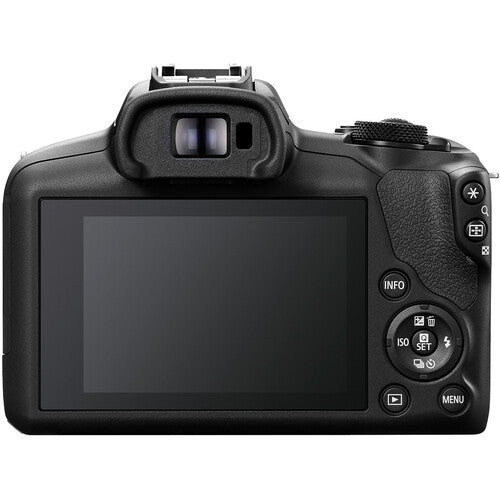 Canon EOS R100 Mirrorless Camera (Body Only) with 64GB SD Card — alternate view