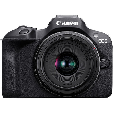 Canon EOS R100 Mirrorless Camera with RF-S 18-45mm Lens + 64GB SD Card