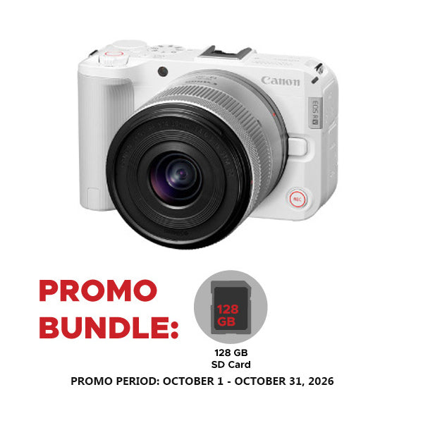 Canon EOS R50 V Mirrorless Camera with RF-S 14-30mm F4-6.3 IS STM PZ Lens (White)