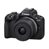 Canon EOS R50 Mirrorless Camera (Black) with RF-S 18-45mm Kit + 64GB SD Card