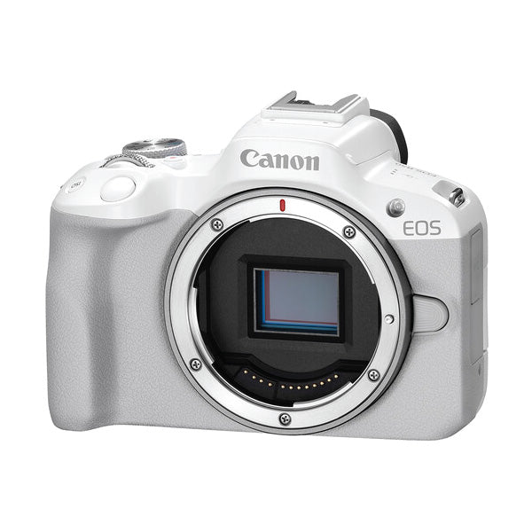 Canon EOS R50 Mirrorless Camera (White, Body Only)