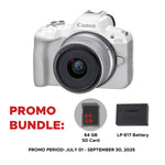 Canon EOS R50 Mirrorless Camera with 18-45mm Lens White