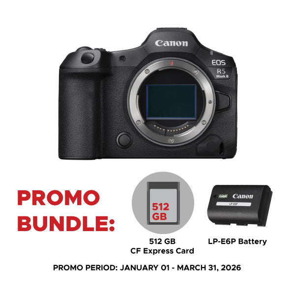 Canon EOS R5 Mark II Mirrorless Camera (Body Only) with 512GB CFexpress Card