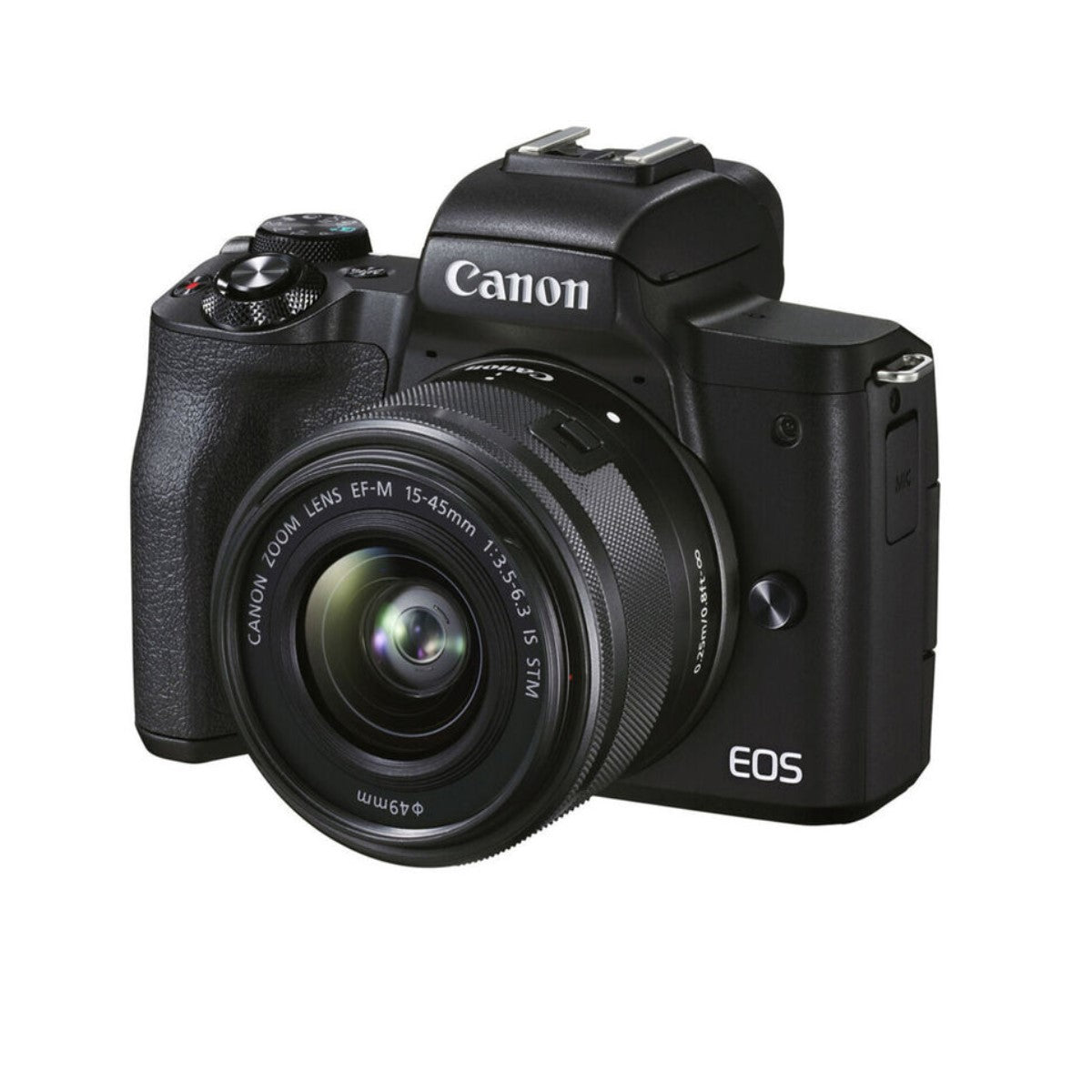 Canon EOS M50 Mark II Mirrorless Camera with 15-45mm Lens (Black)