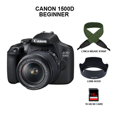 Canon EOS 1500D with EF 15-55mm Lens Complete Set