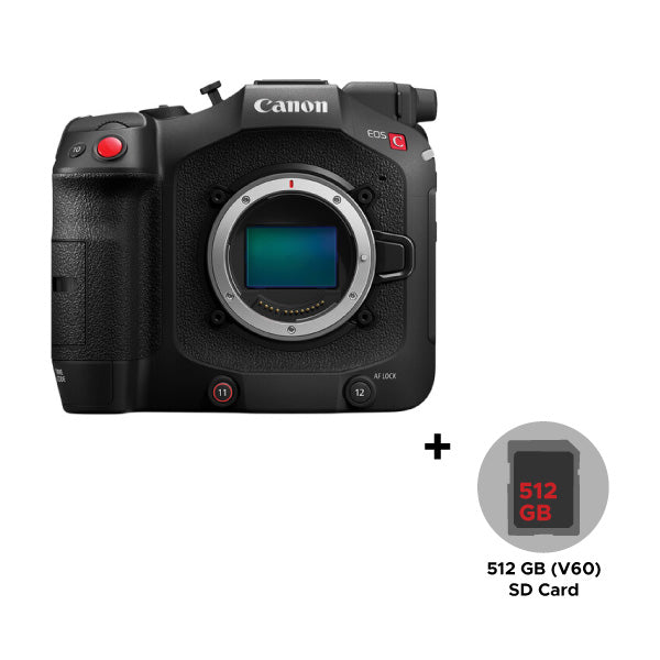 Canon EOS C80 Cinema Camera with 512GB SD Card (V60)