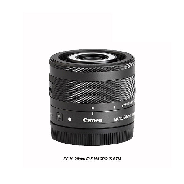 Canon EF-M 28mm F3.5 Macro IS STM Lens with Built-in Macro Lite