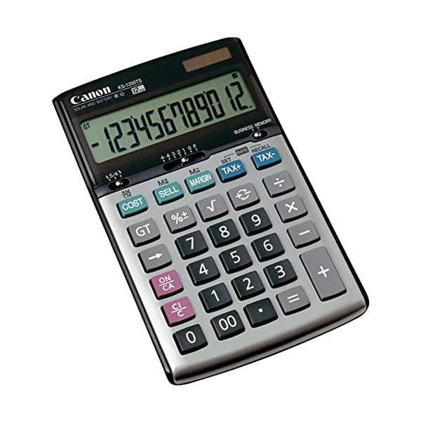 Canon KS-1200TS Handheld Business Calculator (Black/White)