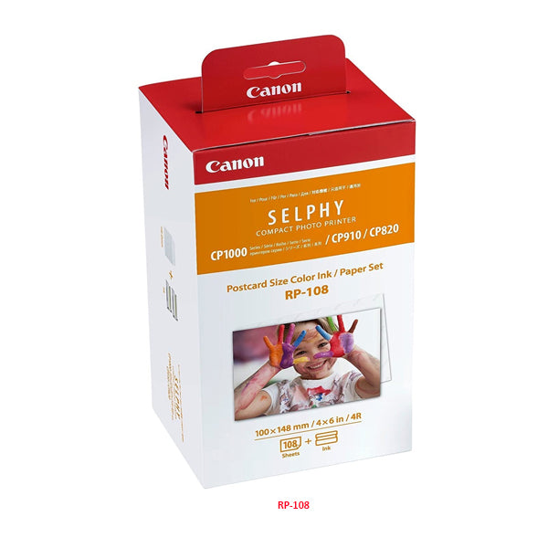 Canon RP-108 High-Capacity Color Ink and Paper Set
