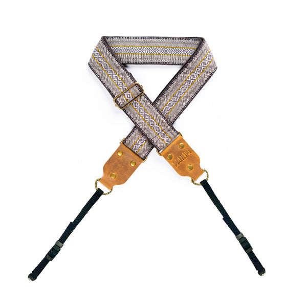 Panlipi Strap Loom Weave Lilaktob White Yellow KalCam31 Camera Strap