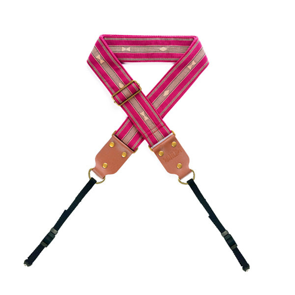 Panlipi Strap Loom Weave Burgundy SagCam02 Camera Strap