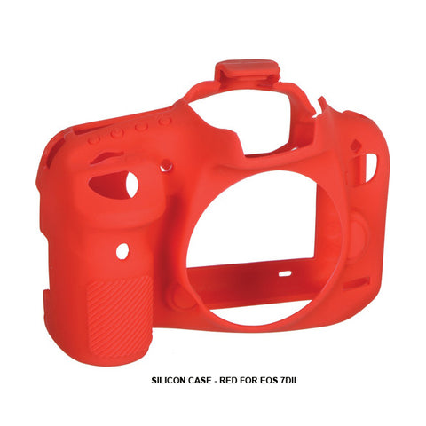 Easycover Silicone Case For Canon Eos 7dii Red