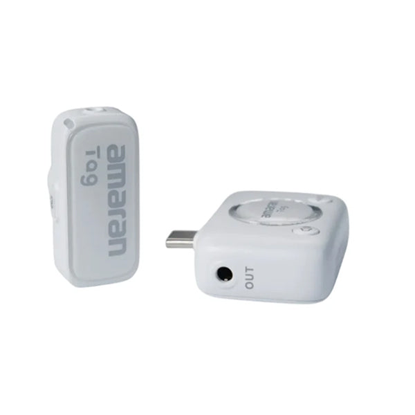 Amaran Tag Dual Wireless Microphone (USB-C, Cream White) — alternate view