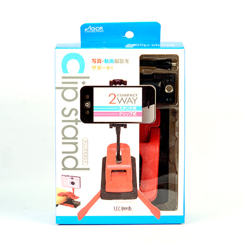 Kenko Clip Stand Sky BLack-Red for Camera & Smartphone 2-way Compact