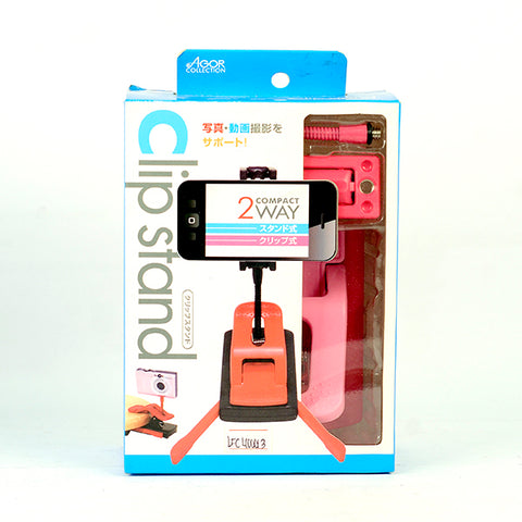 Kenko Clip Stand Light Pink-Pink for Camera & Smart phone 2-way Compact