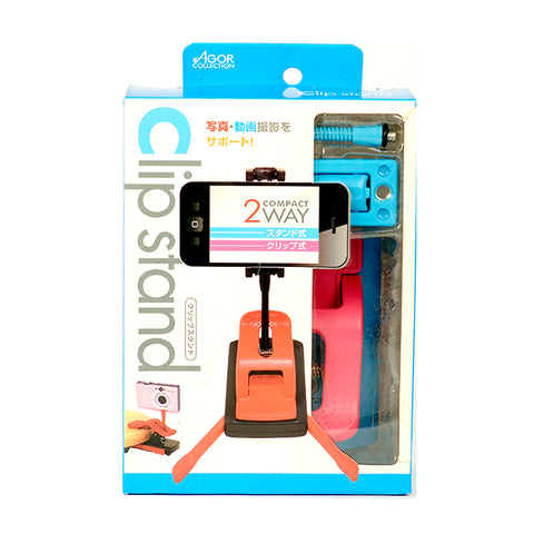 Kenko Clp Stand Pink-Blue for Camera & Smartphone 2-way Compact