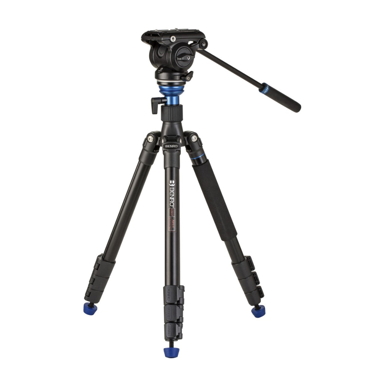 Benro A2883F Reverse-Folding Aluminum Travel Tripod with S4Pro Fluid Video Head