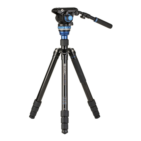 Benro A3883 Reverse-Folding Aluminum Travel Tripod with S6Pro Fluid Video Head