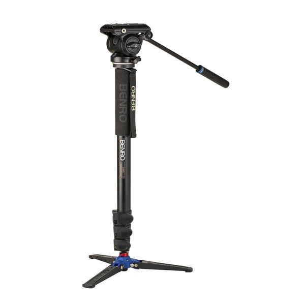 Benro A48FD Aluminum Monopod & S4Pro Fluid Video