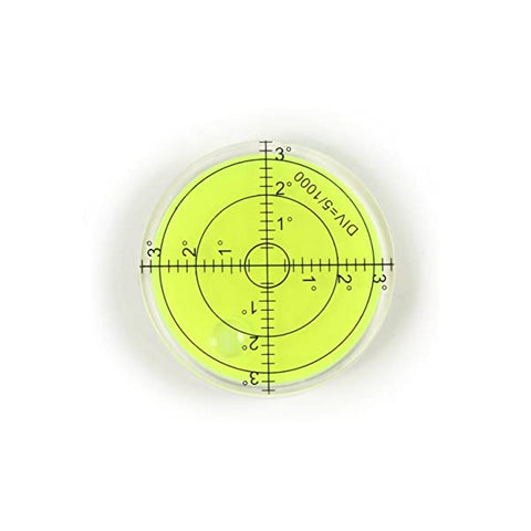 Round Bubble Level Mini Spirit Level Bullseye Level Measurement Instrument (66X10mm)