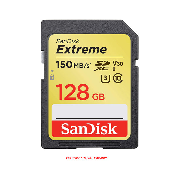 SanDisk Extreme UHS-I SDXC 128GB Memory Card