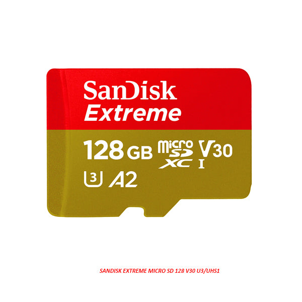 SanDisk 128GB Extreme USH-I Micro SD Memory Card