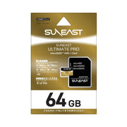 SUNEAST 64GB microSDXC GOLD Series UHS-I V30 (Up to 185MB/s)