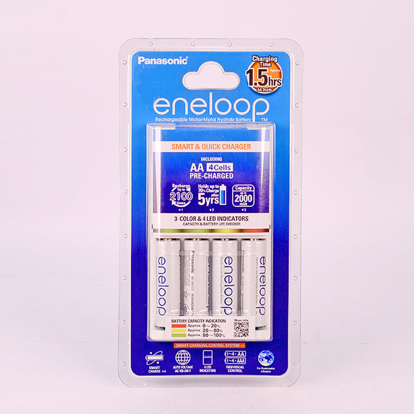Eneloop 4-Pack AA 2000mAh + LED Charger