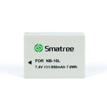 Smatree NB-10L Battery for Canon