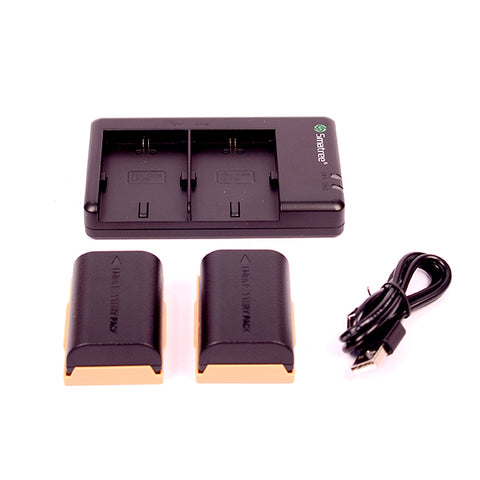 LP E6 Battery Set of +Dual Charger