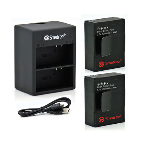 Smatree LPE10 2Pack BATTERY with DUAL CHARGER