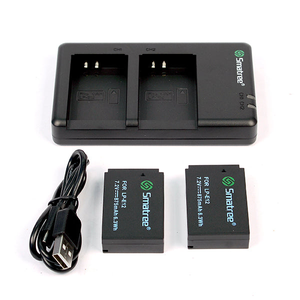 LP-E12 Dual Pack + Charger