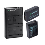 LP E17 Set of 2 Batteries+Dual Charger SMA