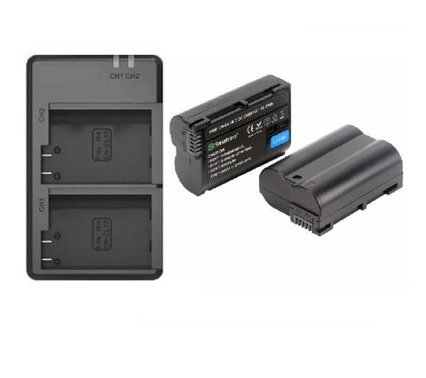 Smatree ENEL15 2x Battery + Dual Charger