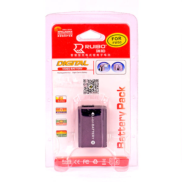 Ruibo NP-FW50 / NP FW50 Replacement Battery