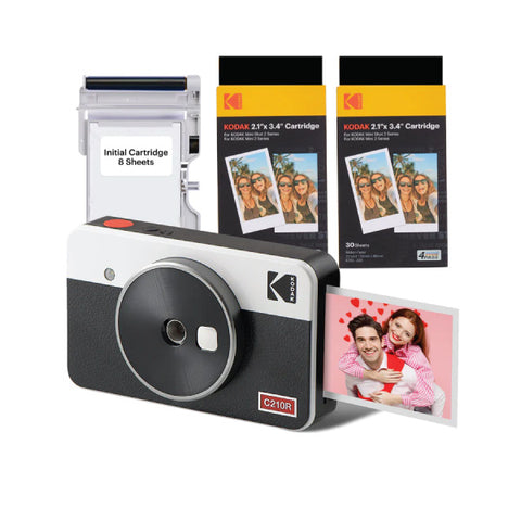 Kodak Mini Shot C210R White 2x3 Instant Camera Printer (68-Sheet)