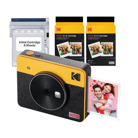 Kodak C300R Mini Shot 3 Retro Yellow with 68pc Instant Print