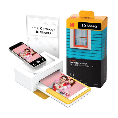 Kodak Dock Plus PD460 4x6 Photo Printer (80 Sheets)
