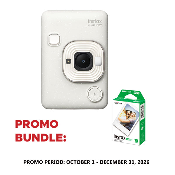 Fujifilm Instax Mini LiPlay Hybrid Instant Camera (White)