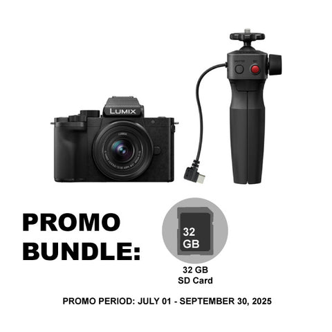 Panasonic Lumix G100 Mirrorless Camera with 12-32mm Lens + Grip