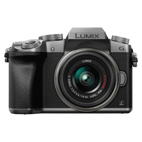 Panasonic Lumix G7 Mirrorless Camera with 14-42mm Lens Silver