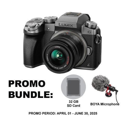 Panasonic Lumix G7 Mirrorless Camera with 14-42mm Lens Silver