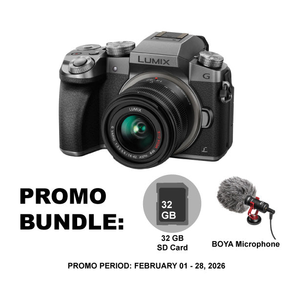 Panasonic Lumix G7 Mirrorless Camera with 14-42mm Lens Silver