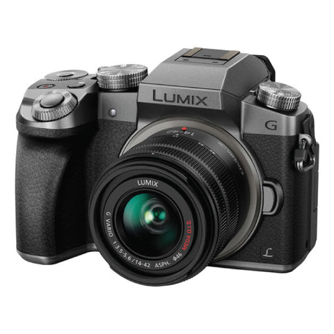Panasonic Lumix G7 Mirrorless Camera with 14-42mm Lens Silver