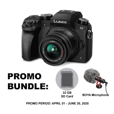 Panasonic Lumix G7 Mirrorless Camera with 14-42mm Lens Black