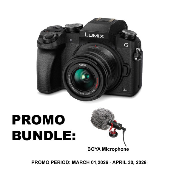 Panasonic Lumix G7 Mirrorless Camera with 14-42mm Lens Black