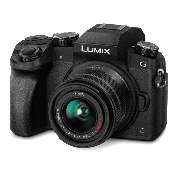 Panasonic Lumix G7 Mirrorless Camera with 14-42mm Lens Black