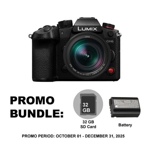 Panasonic Lumix GH6 Mirrorless Camera with 12-60mm F2.8-4 Lens